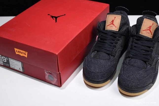 Rep x Levi's 4 'black' Jordan Air AO2571-001 0717